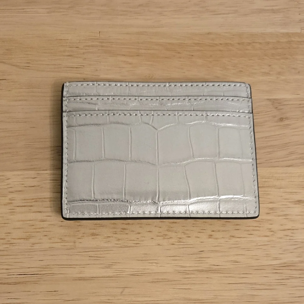 Kate Spade New York Madison Metallic Croc-Embossed – Silver - Picture 2 of 5